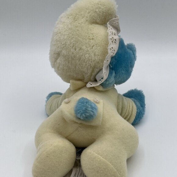 Vintage Smurfs Plush Lot Papa Cowboy Police Baby 1981–1983 Ganz Applause Peyo - Picture 13 of 16